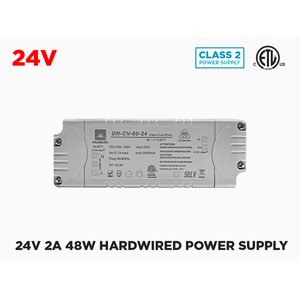 24V DC HARDWIRED LED DRIVER - 48W (2A)