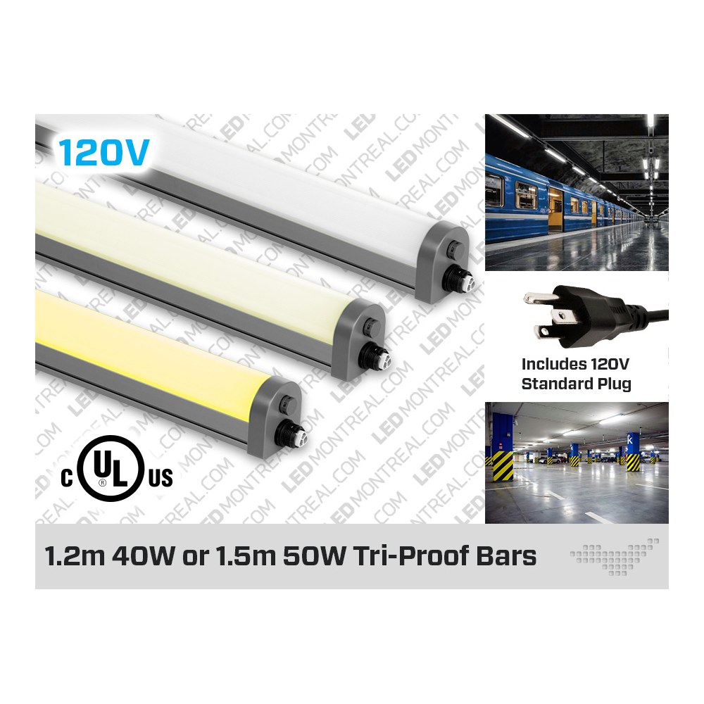 INTERIOR AND EXTERIOR TRI-PROOF LED LIGHT BARS