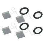 4-pack 4" LED Recessed Light 9W 4000K Matte White