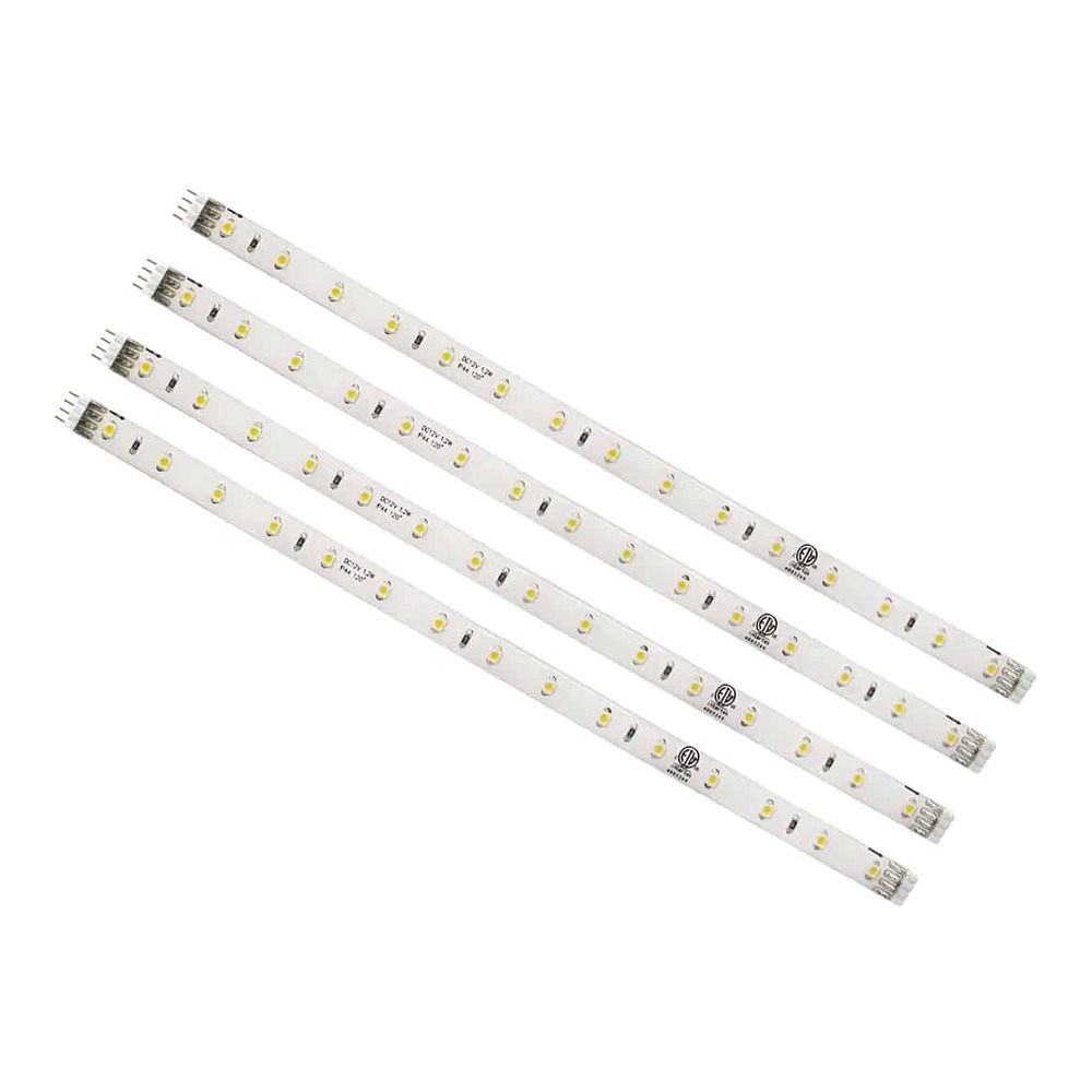 4 LED FLEXIBLE STRIPS 10 IN UNDER-CABINET WHITE