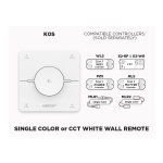 4 ZONE RF ROTATING WALL PANEL REMOTE FOR SINGLE COLOR AND CCT ADJUSTABLE WHITE (K0S)