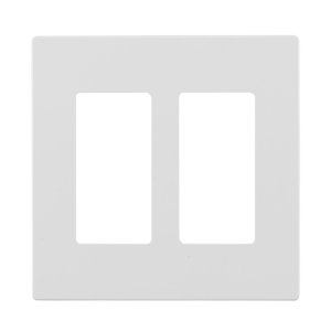 DOUBLE SCREWLESS WALL PLATE - LEDCO