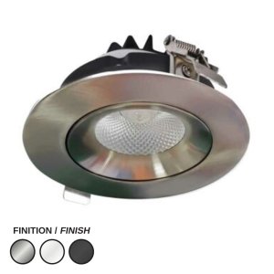 SWIVEL LED RECESSED 4'' DLS-HP ROUND - 15W - LCDL-DLSHP4-5CCT-15W-BS