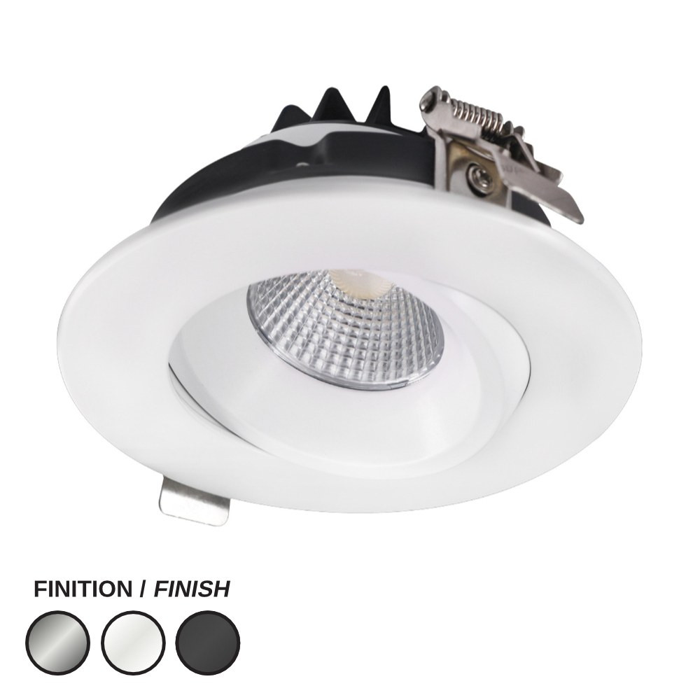 ENCASTRÉ LED 4" DLS-HP ROND - 15W - BLANC