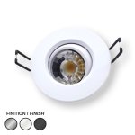 ENCASTRÉ LED 3" DLX ROND - 8W - BLANC