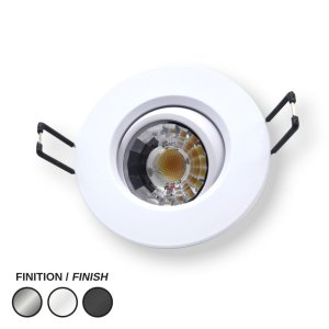 LED RECESSED 3" DLX ROUND - 8W - LCDLX3R-CCT-8W-WH