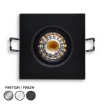 LED RECESSED 3" DLX SQUARE - 8W