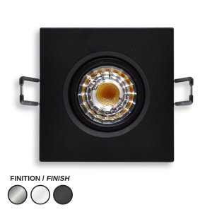 LED RECESSED 3" DLX SQUARE - 8W
