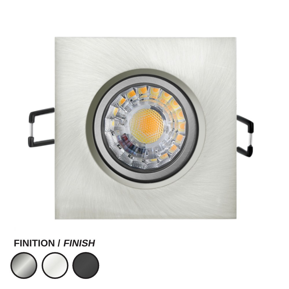 LED RECESSED 3" DLX SQUARE - 8W - LCDLX3S-CCT-8W-BN