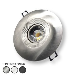 LED RECESSED 4" DLX ROUND - 8W - LCDLX4R-CCT-8W-BN