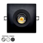 LED RECESSED 4" DLX SQUARE - 8W