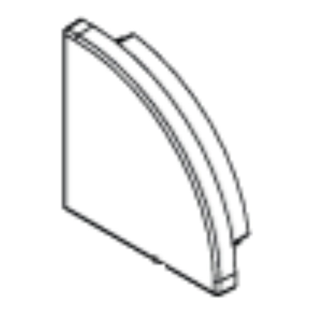 ENDCAP (1X) #90 FINISHING (STANDARD) – (WITHOUT HOLE) BLACK