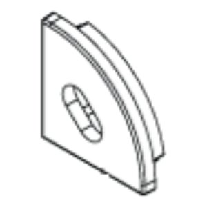 ENDCAP (1X) #90 FINISHING (STANDARD) – (WITH HOLE)