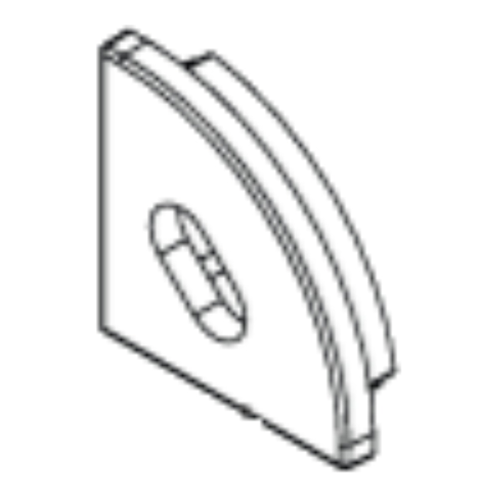 ENDCAP (1X) #90 FINISHING (STANDARD) – (WITH HOLE)