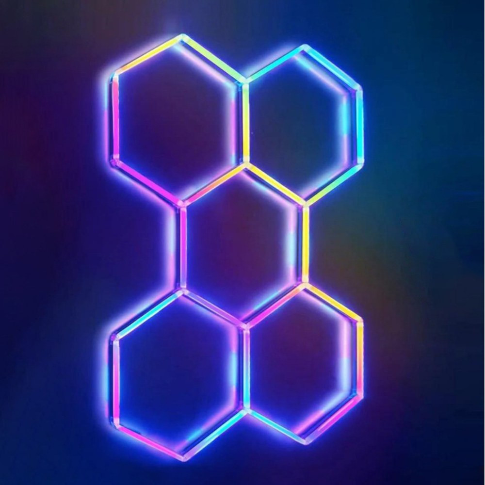 HEXAGONAL LED CEILING LIGHT RGB (14 HEXS)