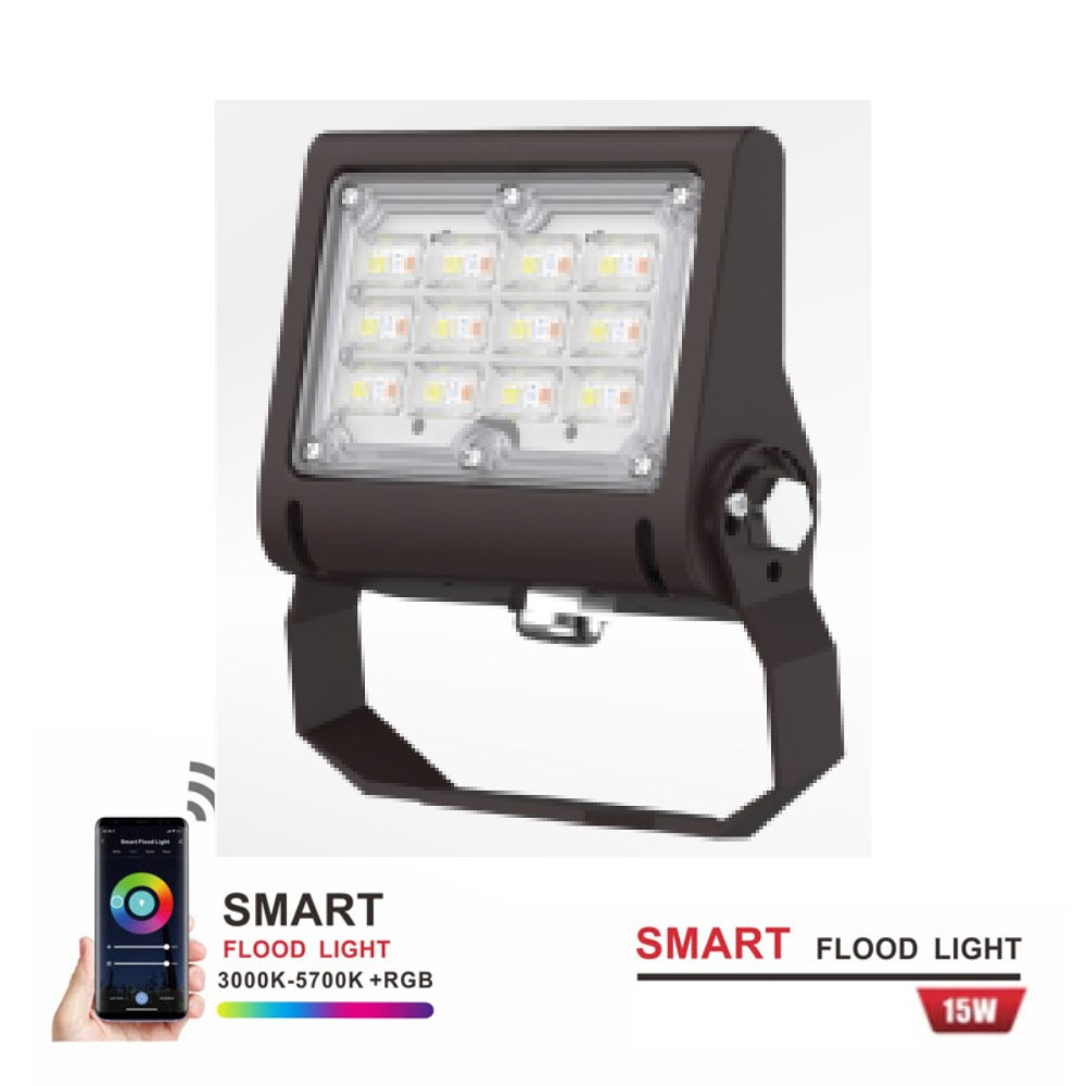 15W RGBW OUTDOOR LED FLOODLIGHT - LCFLD15W-RGBWCCT-Y
