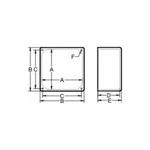 JUNCTION BOX RIGID PVC - LCJUNCBOX-PVC-12124