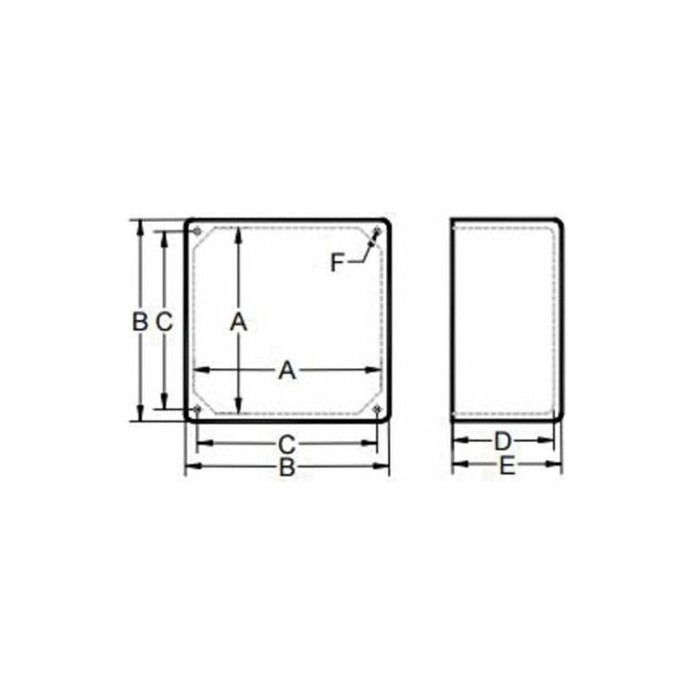 JUNCTION BOX RIGID PVC - LCJUNCBOX-PVC-12124