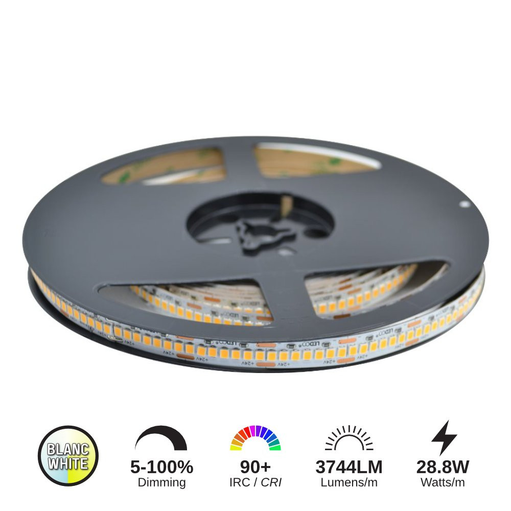 LED STRIP 24V 2538 28.8W/M 3456LM/M IP22 (40K)