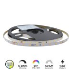 LED STRIP 4.8W/M 24V 24W 30K IP66