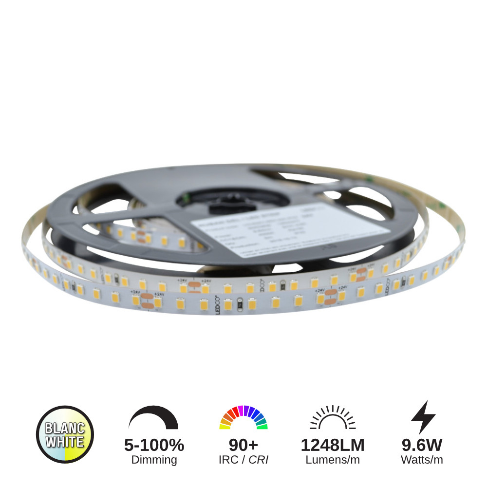 LED STRIP 24V 2538 9.6W/M 1248LM/M IP22 (27K)
