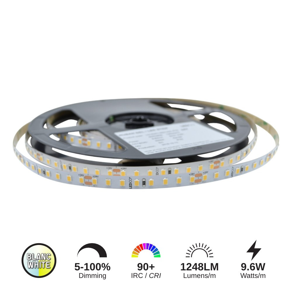 LED STRIP 9.6W/M - LCLS24V-48W-40K-IP22-30M