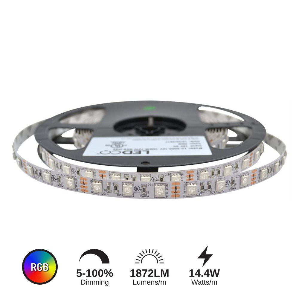 LED STRIP 14.4W/M (RGB) - LCLS24V-72W-RGB-IP22-30M