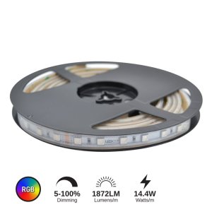 LED STRIP 14.4W/M (RGB) - LCLS24V-72W-RGB-IP66-30M