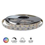 LED STRIP 19.2W/M (RGBW) - LCLS24V-96W-RGBW27K-IP22