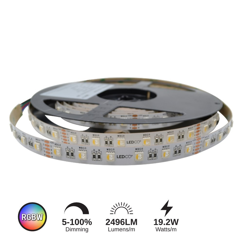LED STRIP 19.2W/M (RGBW) - LCLS24V-96W-RGBW27K-IP22