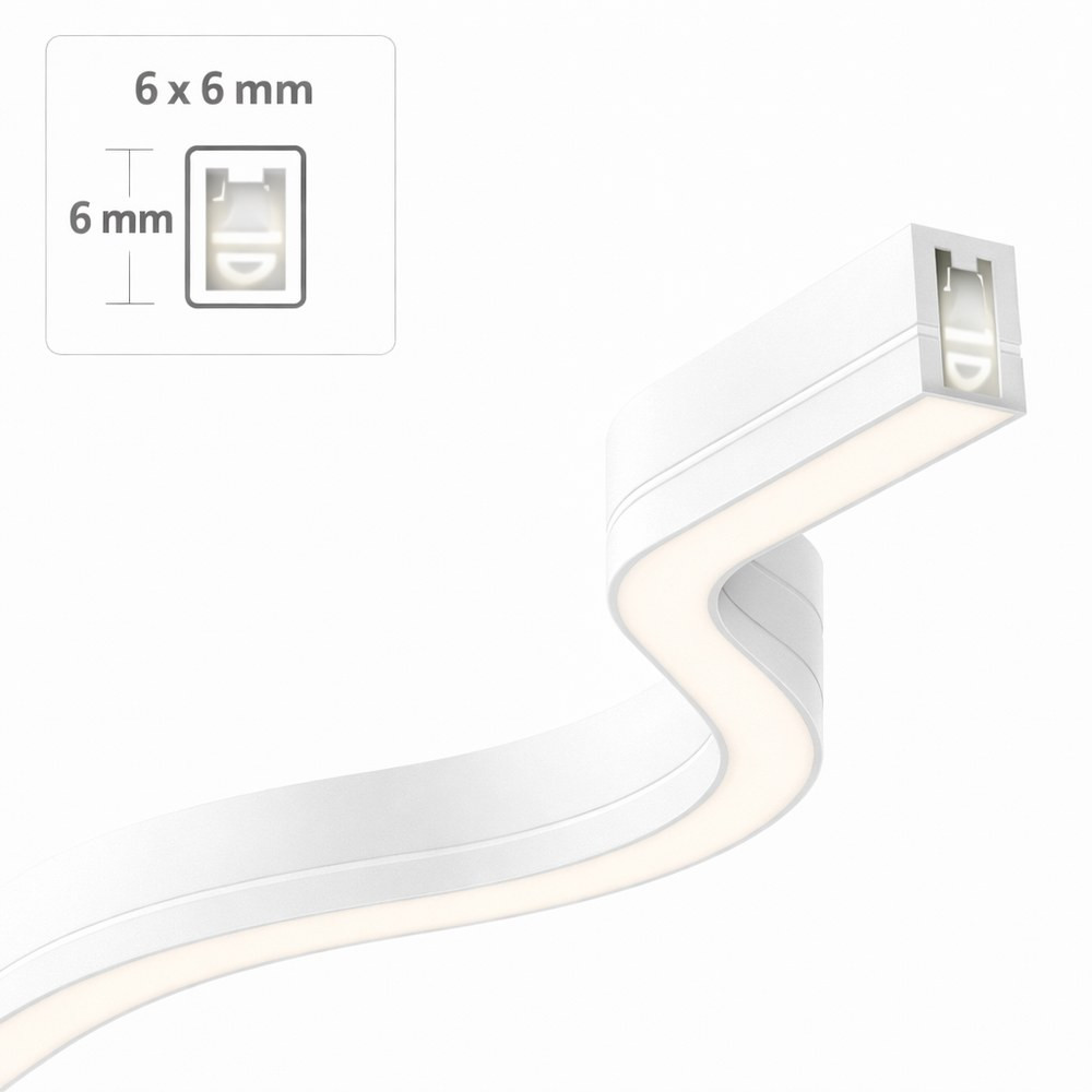 FLEX NEON 6W/M - 6X6MM - LCLS24VFLX-6X6-6W-40K