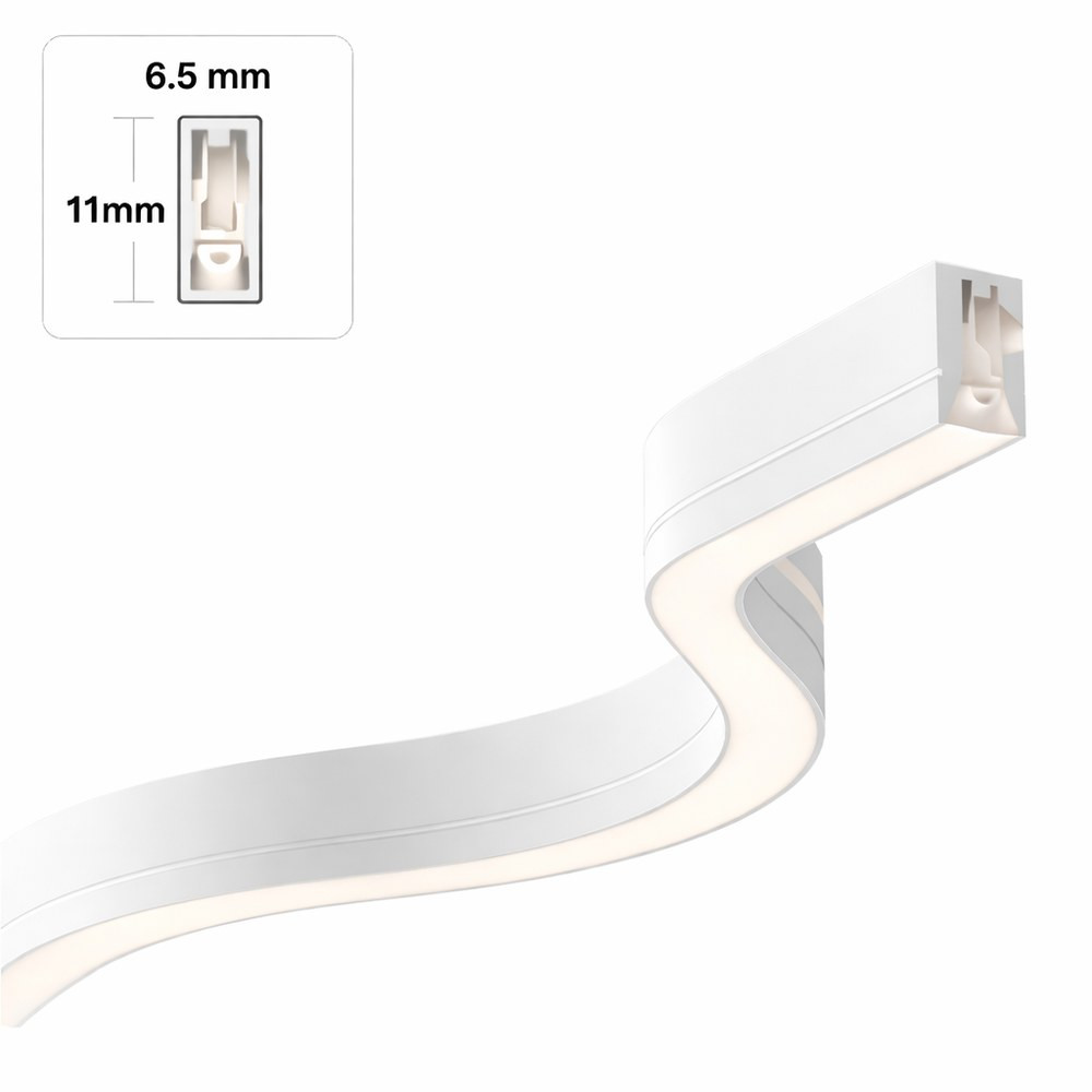 NEON FLEX 14.4W/M - SIDE VIEW - LCLS24VFLX-SV-14W-30K-30M
