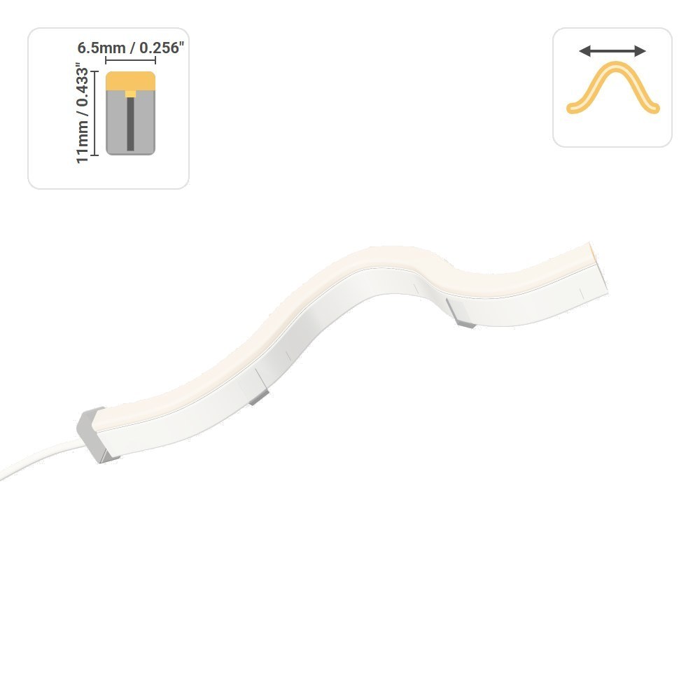 NEON FLEX 14.4W/M - SIDE VIEW - LCLS24VFLX-SV-14W-30K