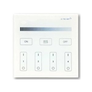 4 ZONE WALL CONTROLLER RF MILGT - WHITE (B1)