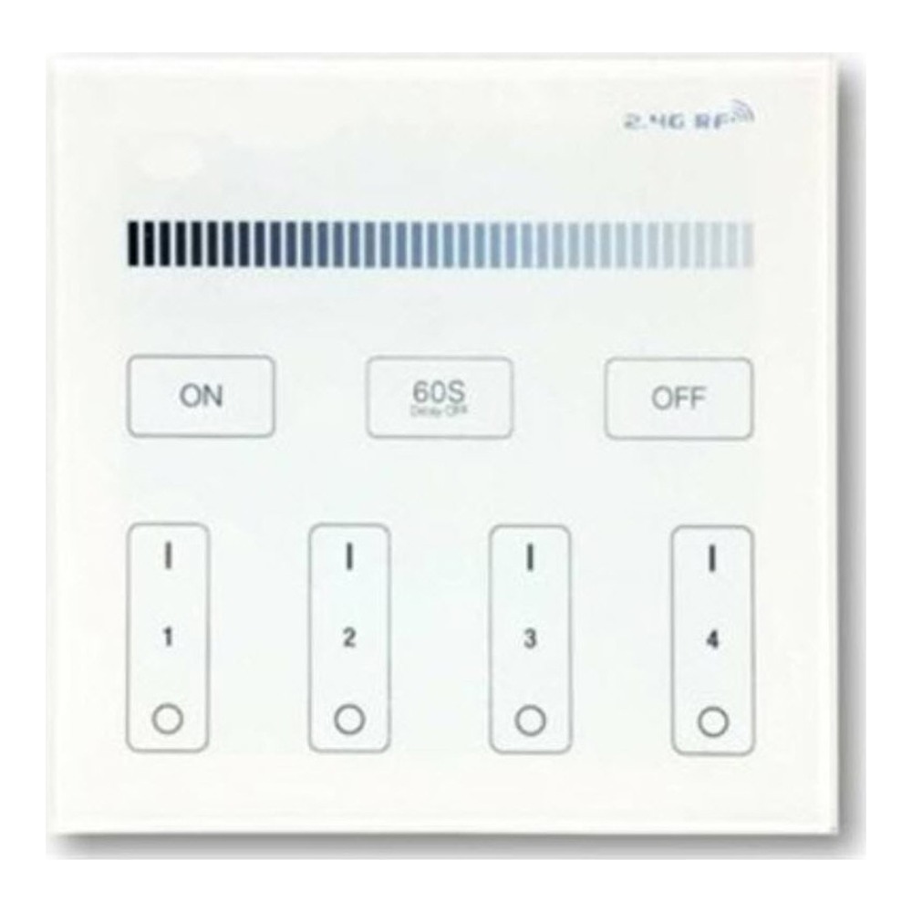 4 ZONE WALL CONTROLLER RF MILGT - WHITE (B1)
