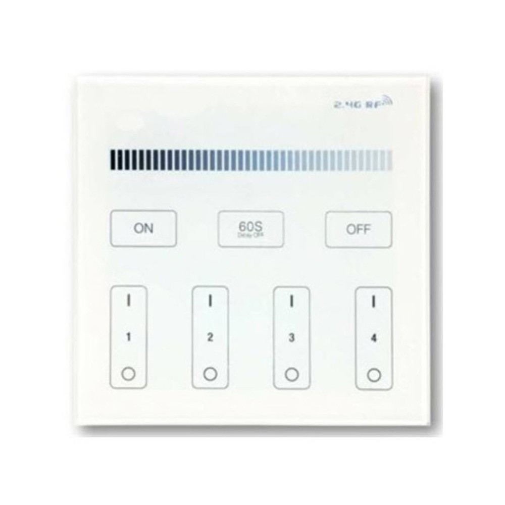 4 ZONE WALL CONTROLLER RF MILGT - WHITE (B1)