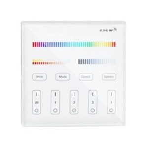 4 ZONE RF MILGT WALL CONTROLLER - ALL (B4)