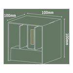 ADJUSTABLE OUTDOOR LED WALL LIGHT FIXTURE
