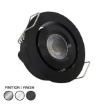LED PUCK 200 24V 30K BLACK - LEDCO