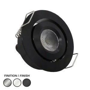 LED PUCK 200 24V 30K BLACK - LEDCO