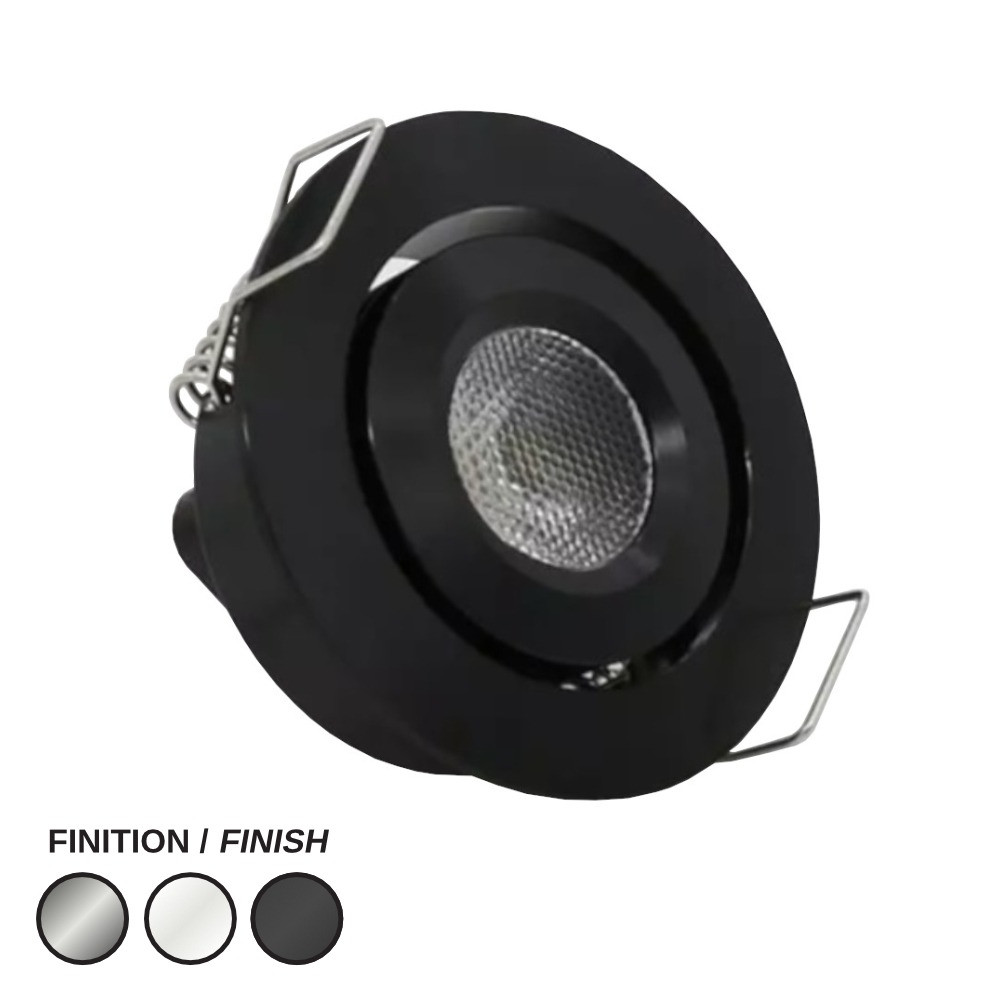 LED PUCK 200 24V 40K BLACK - LEDCO