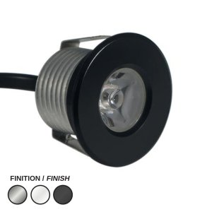 LED PUCK LIGHT #2000 ROUND 3000K BLACK