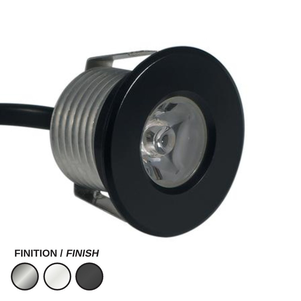 LED PUCK LIGHT #2000 ROUND 4000K BLACK