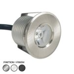 LED PUCK 2000 ROUND 24V 40K STAINLESS