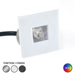 LED PUCK LIGHT #2000 SQUARE RGB WHITE