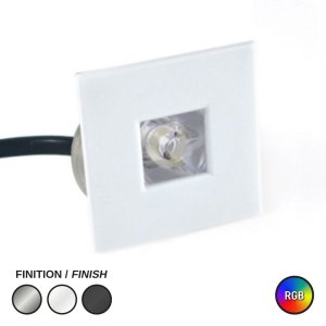 LED PUCK LIGHT #2000 SQUARE RGB WHITE