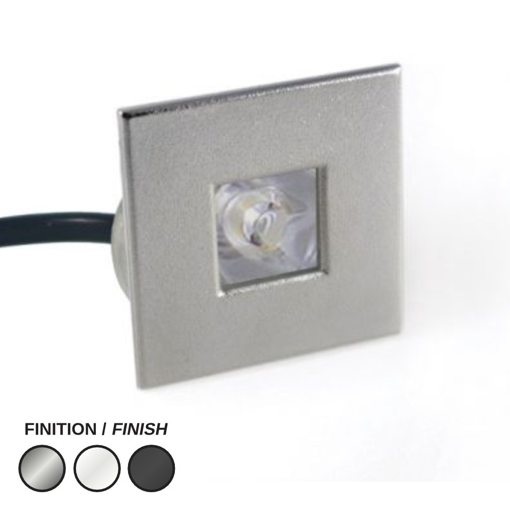 LED PUCK 2000 SQUARE 24V 40K STAINLESS