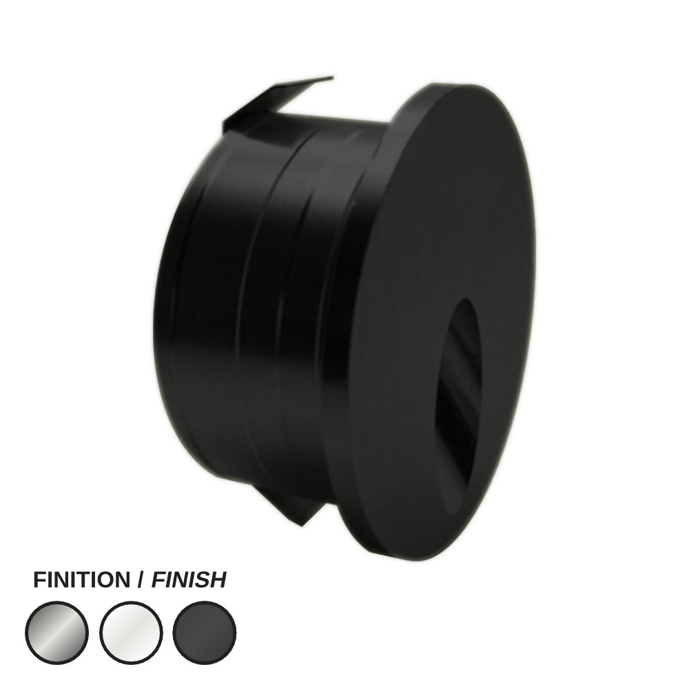 LED PUCK 600 ROUND 24V 30K BLACK