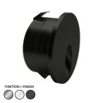 LED PUCK 600 ROUND 24V 40K BLACK