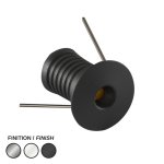 LED PUCK #800 - LCPK800-24V-0.5W-40K-BK